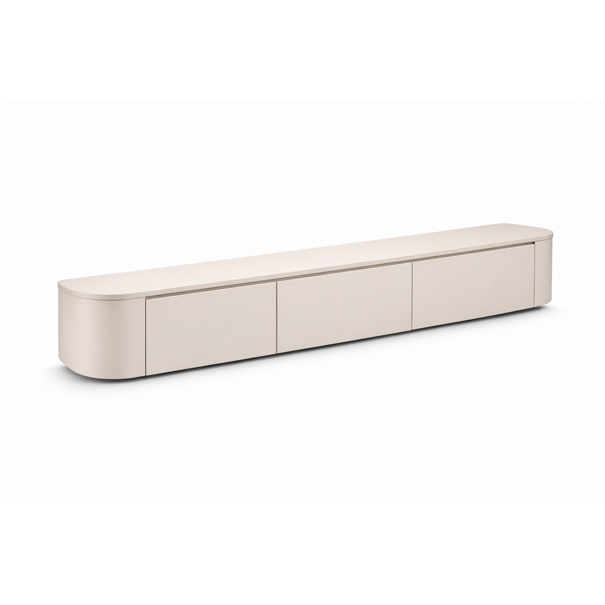 Japandi TV Meubel Rond Beige