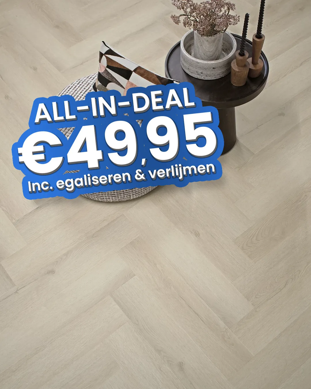 Luxury Floors Visgraat XL Modern Licht Eiken 2101