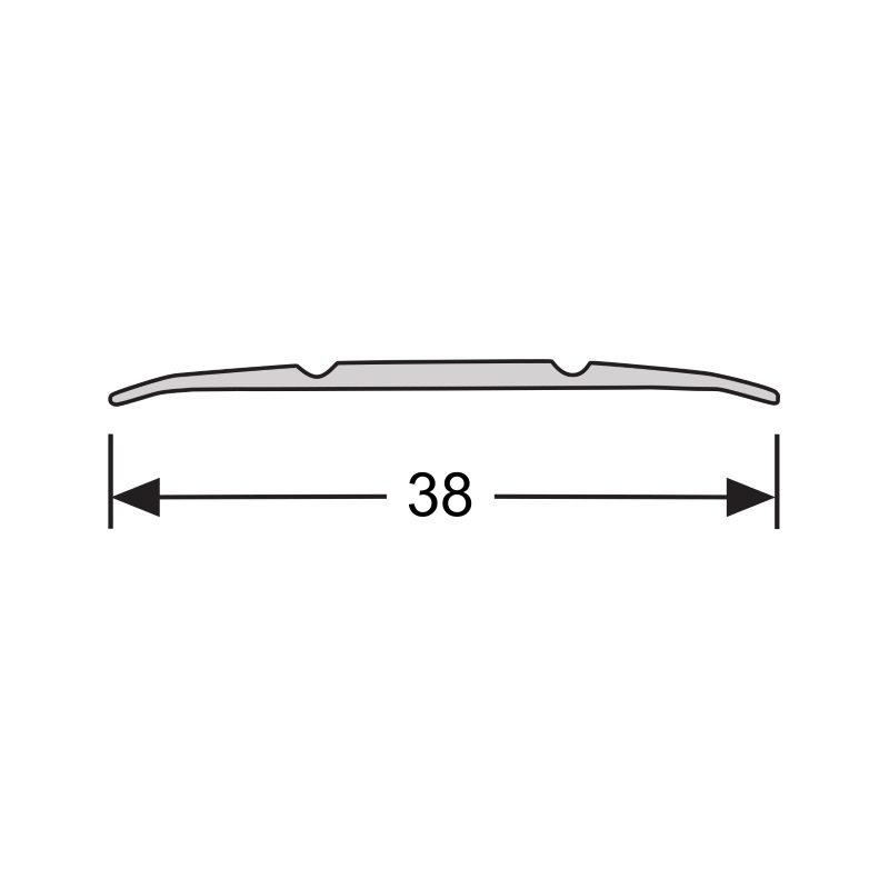 Dilatatieprofiel 38 mm Eiken Wit Geolied 40020