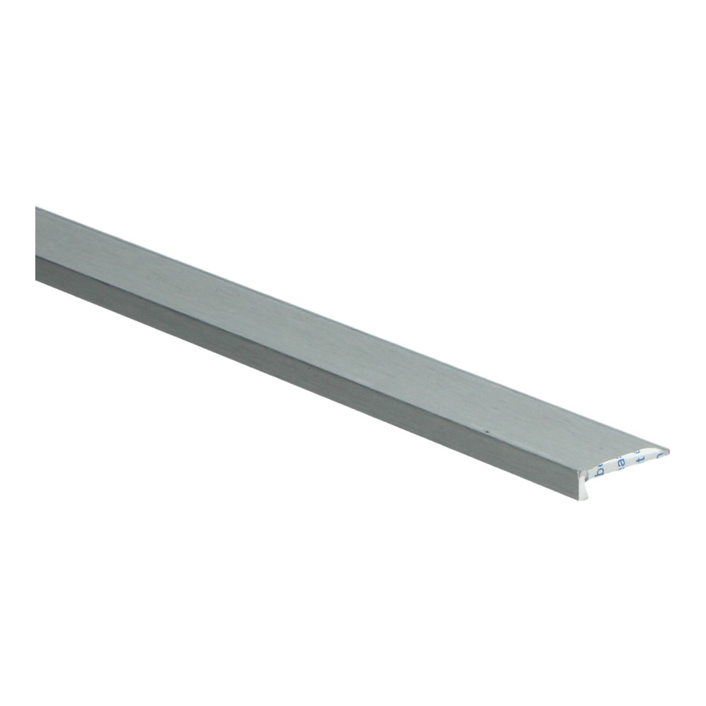 Hoeklijnprofiel 4 mm 3m Zilver Geborsteld 69558