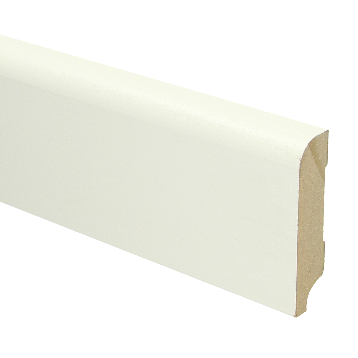 MDF Koloniale Plint 76x18 RAL 9010 Zuiver Wit 16012