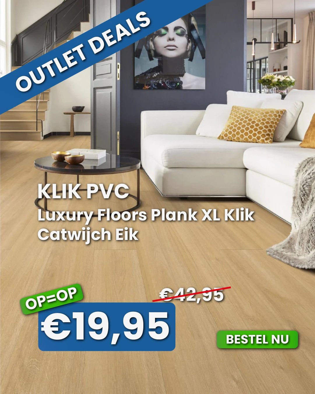 Luxury Floors Plank XL Klik Catwijch Eik