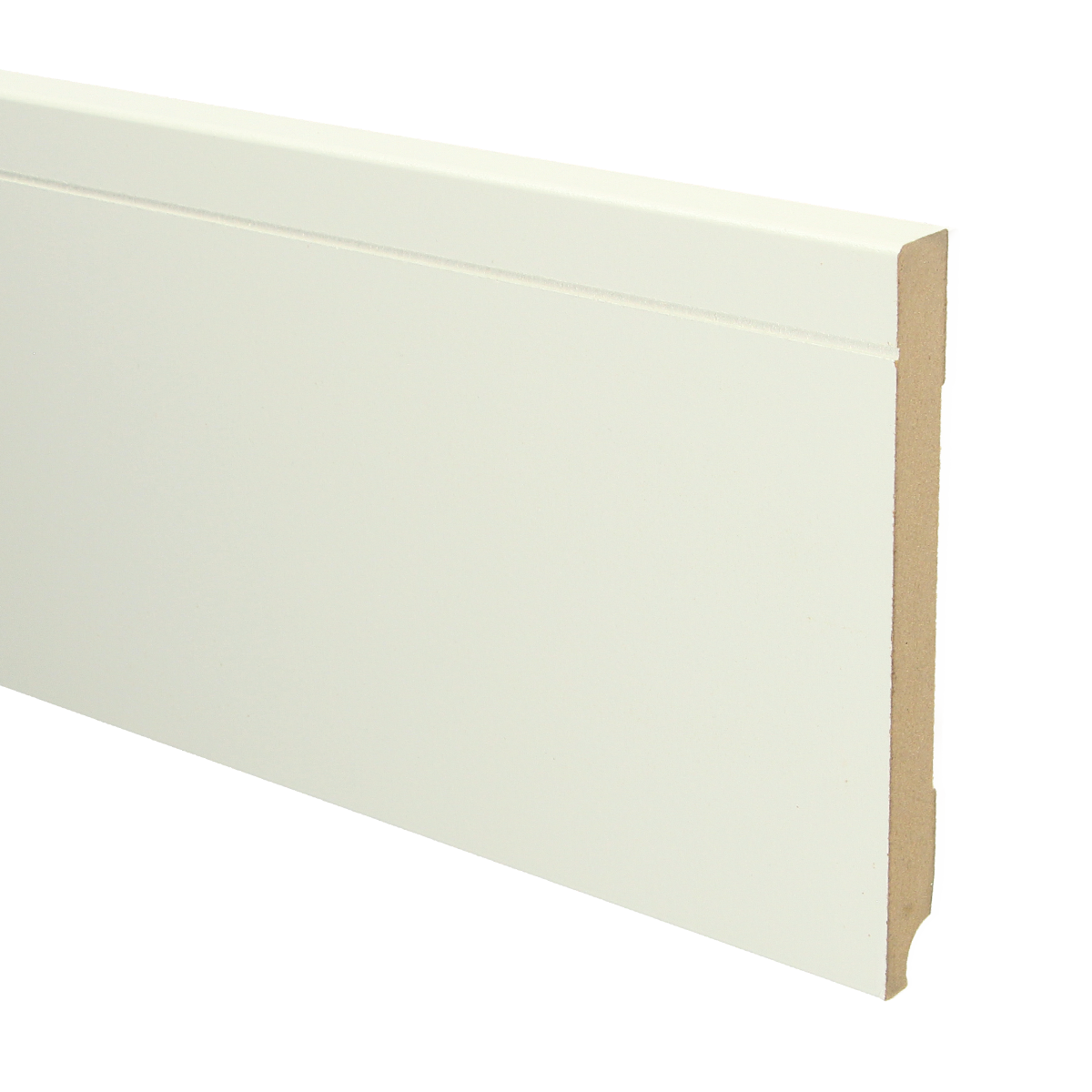 MDF Tijdloze Plint 150x15 RAL 9010 Zuiver Wit 16095