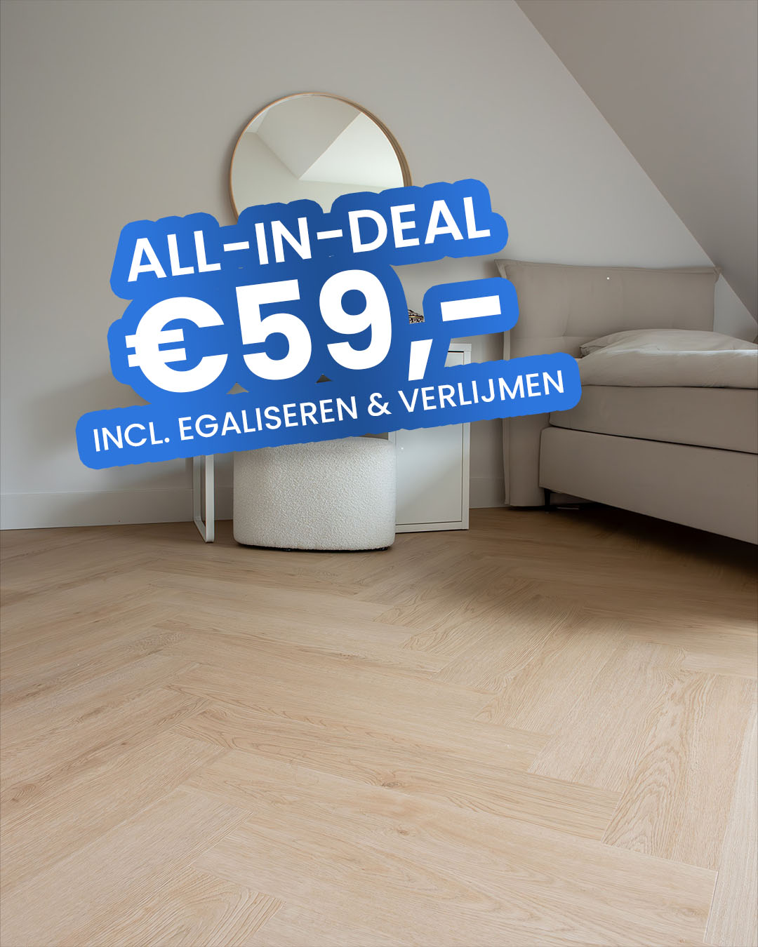houten vloer, houten planken, woonkamer, interieur, bed, dekbed