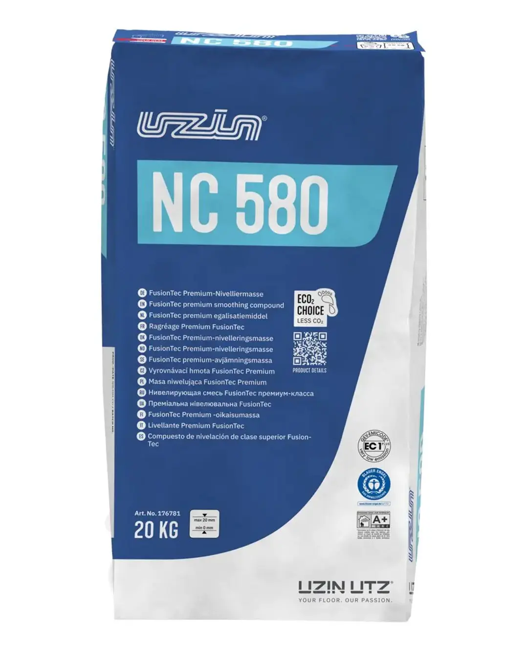 cement, cementitious, 20 kg, zak, fusiontec