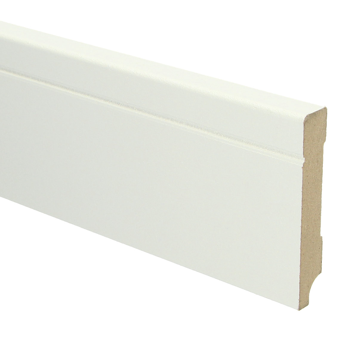 MDF Tijdloze Plint 90x15 RAL 9010 Zuiver Wit 16093