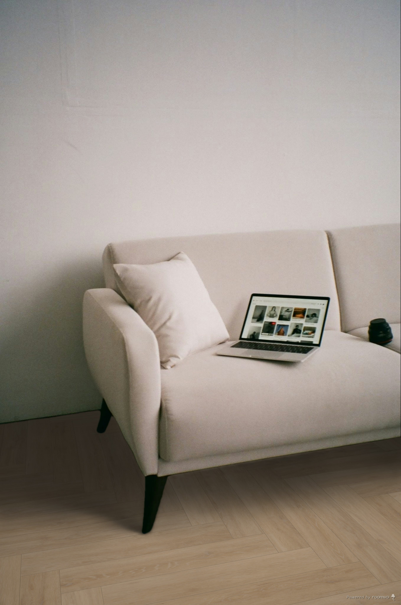 Hoomline Fusion Visgraat 55 Gotham Oak Oiled Sofa, Meubels, Kussen, Woondecoratie, Laptop