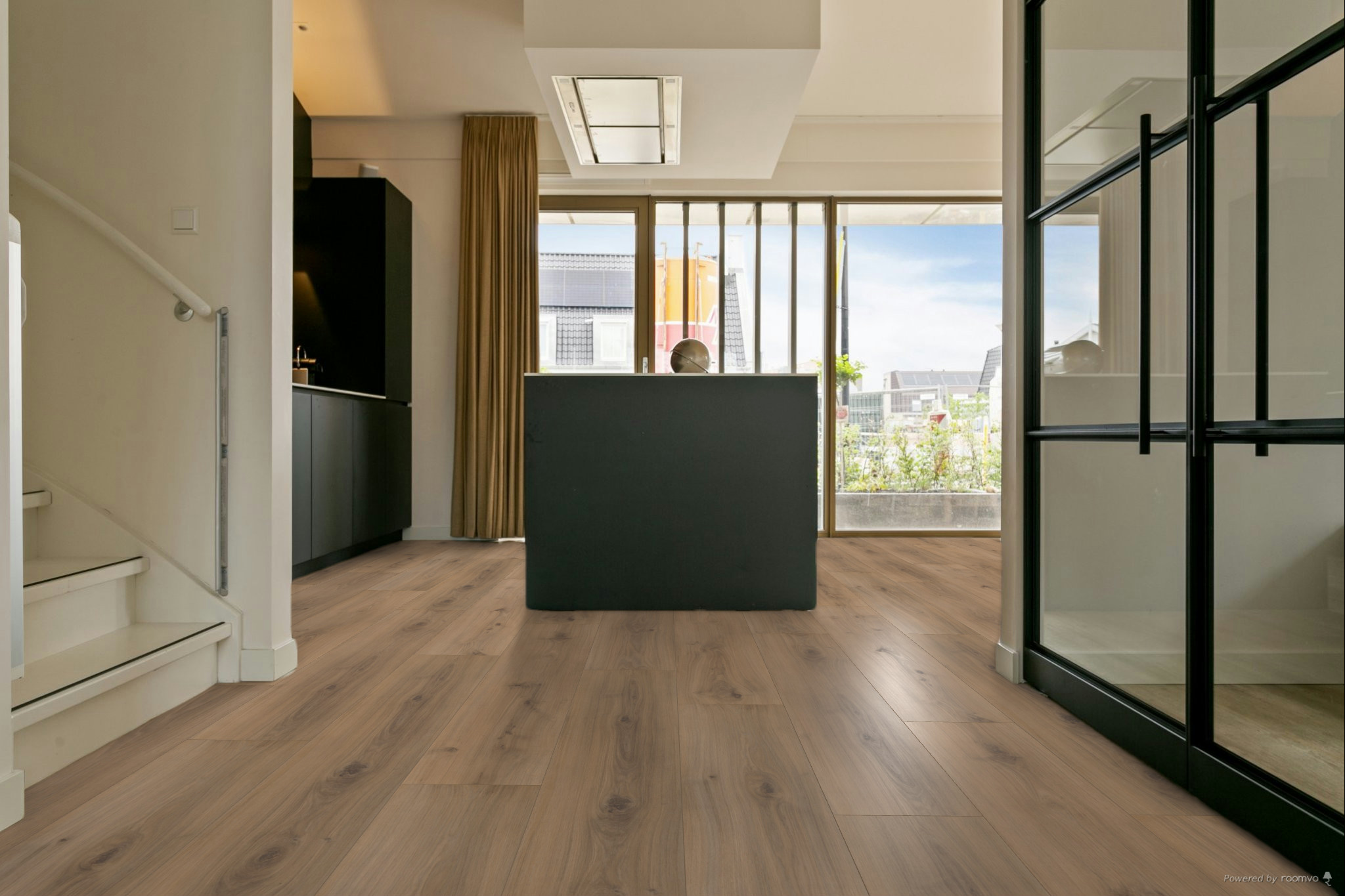 Verdieping, Interieurontwerp, Vloeren, Hout, Deur