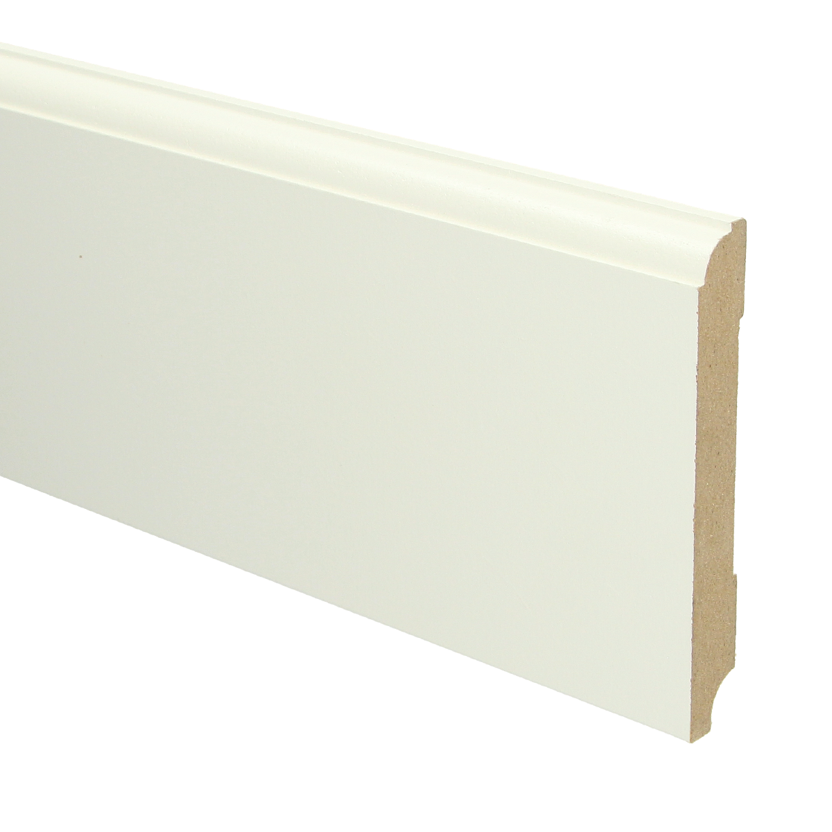 MDF Eigentijdse Plint 120x15 RAL 9010 Zuiver Wit 16018