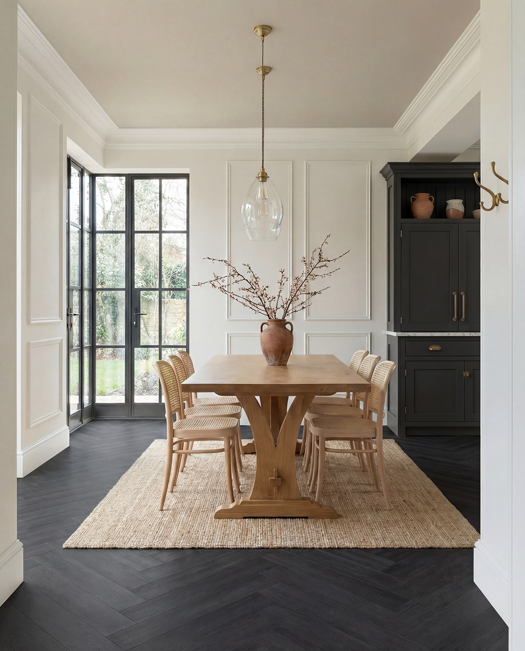 eettafel, houten tafel, meubilair, eethoek, kamerinrichting