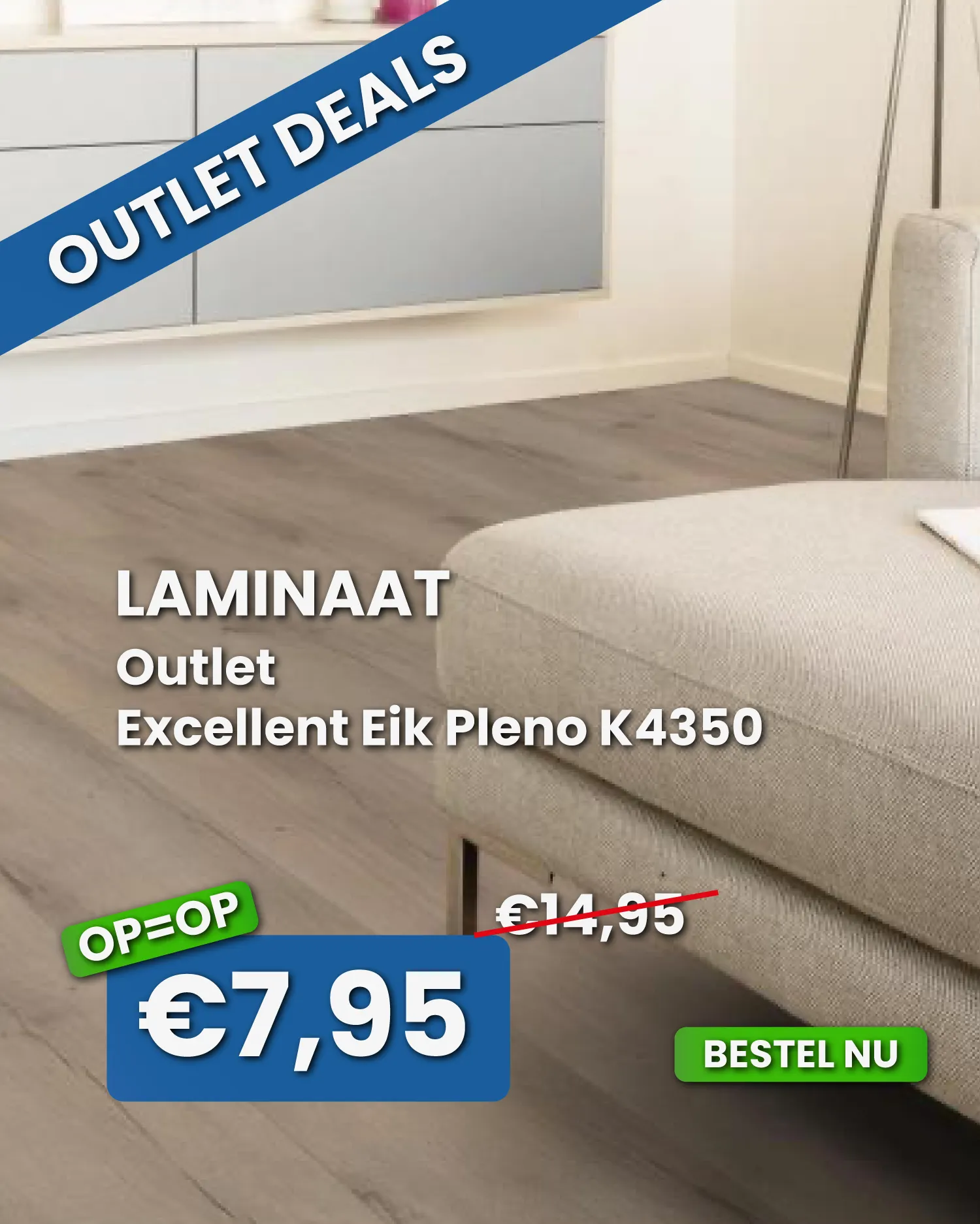 Outlet Laminaat Excellent Eik Pleno K4350