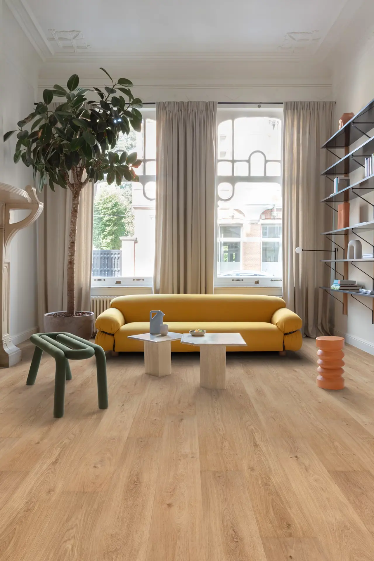 Floorify Lange Plank Cognac FG019 Plak PVC