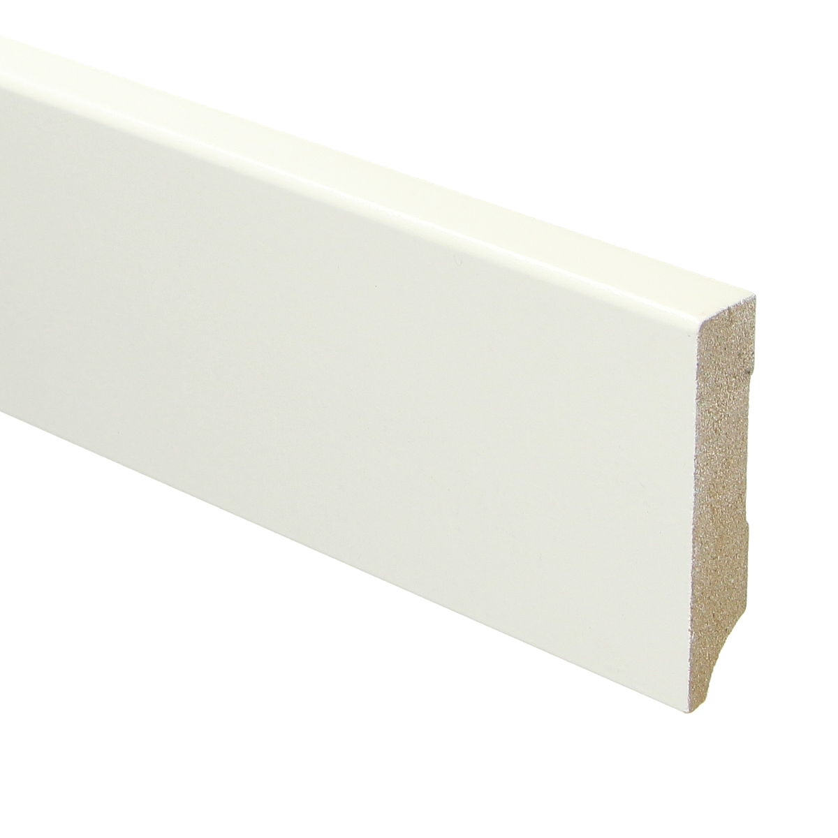 MDF Moderne Plint 70x15 RAL 9010 Zuiver Wit 16031