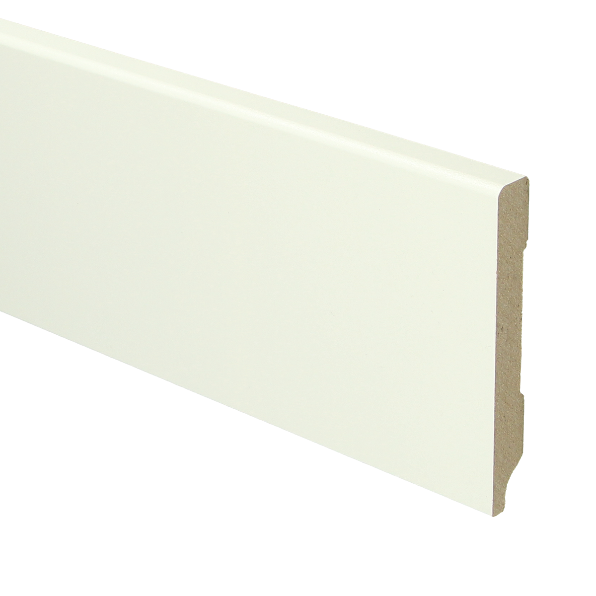 MDF Moderne Plint 90x12 RAL 9010 Zuiver Wit 16028