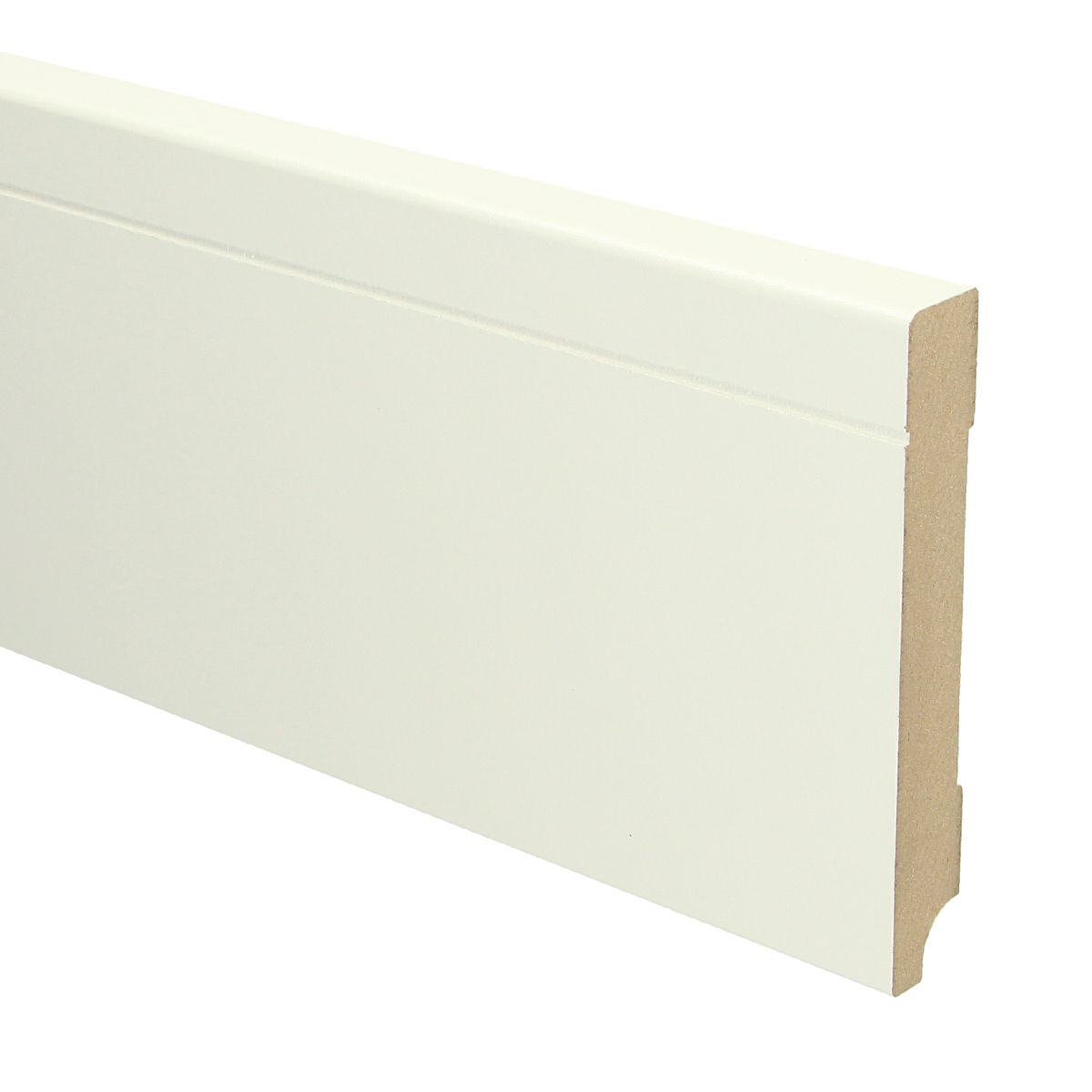 MDF Tijdloze Plint 120x18 RAL 9010 Zuiver Wit 16097