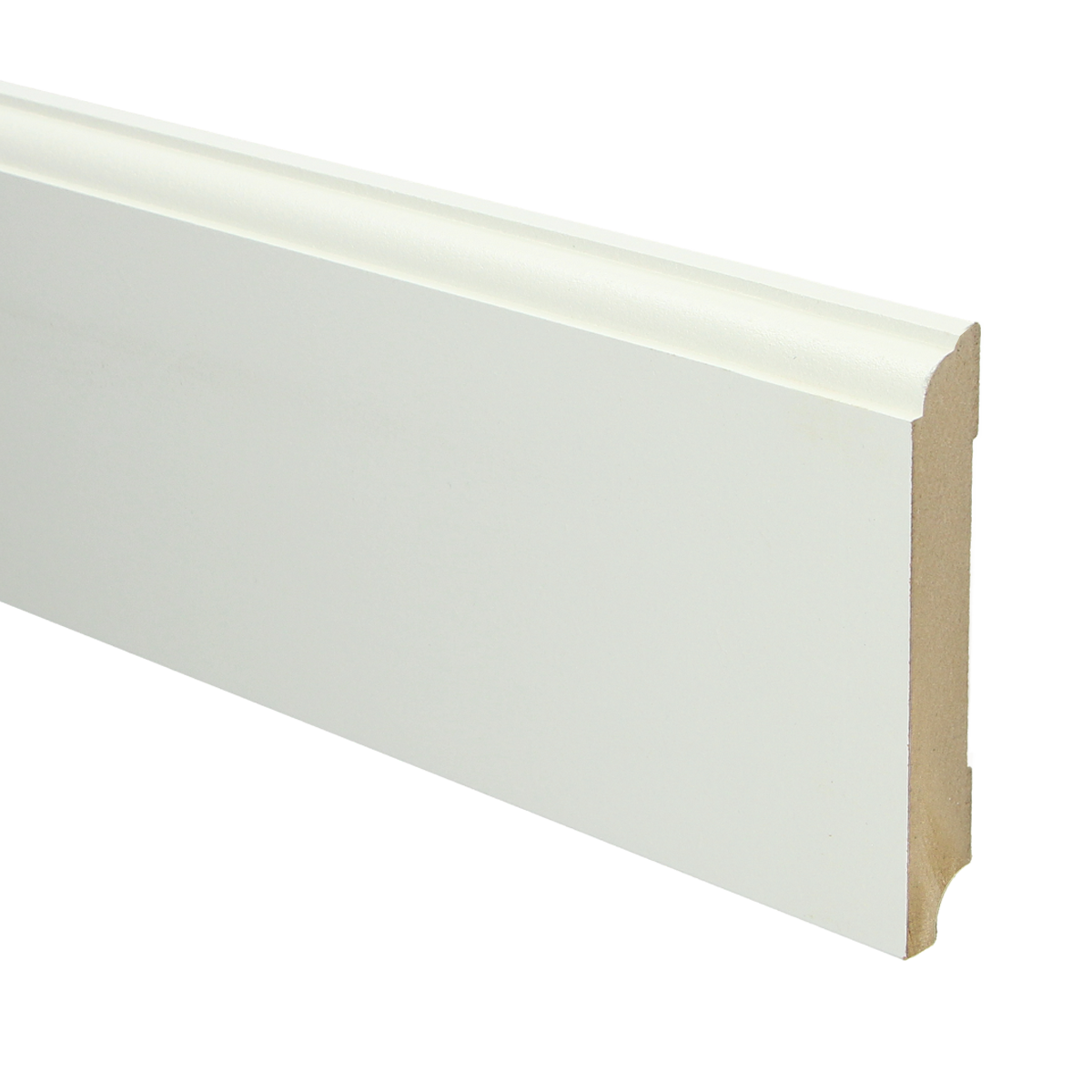 MDF Eigentijdse Plint 115x18 RAL 9010 Zuiver Wit 16016