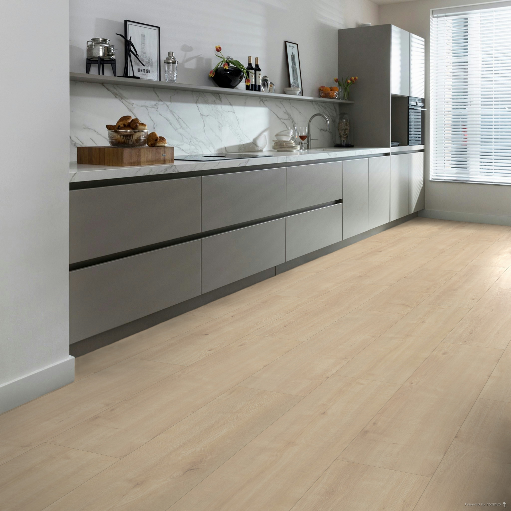Verdieping, Vloeren, Interieurontwerp, Hout, Keuken