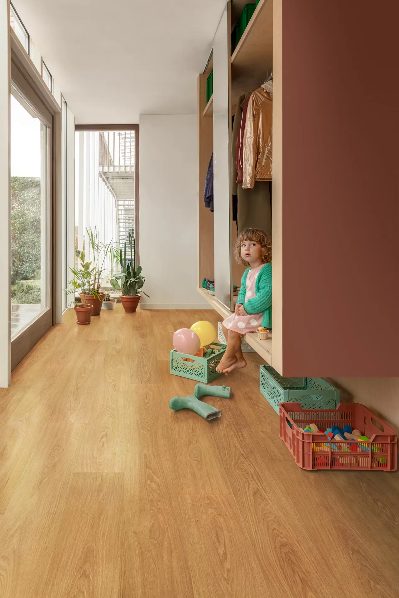 Floorify Lange Plank Honey F025T Klik PVC