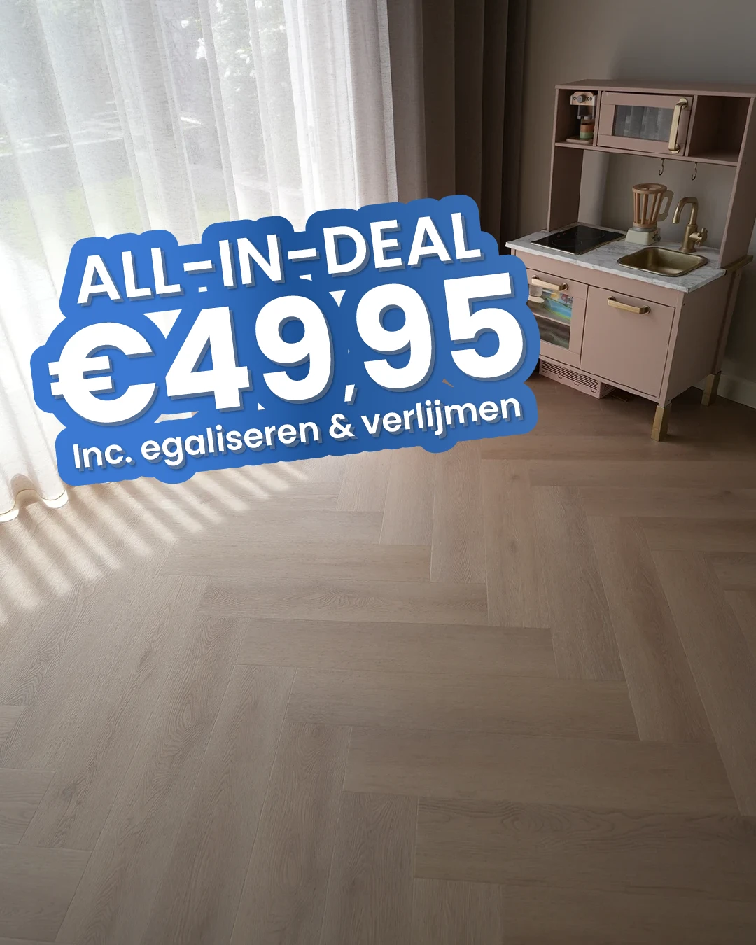 Luxury Floors Visgraat XL Rockhempton Oak 4163HE Plak PVC