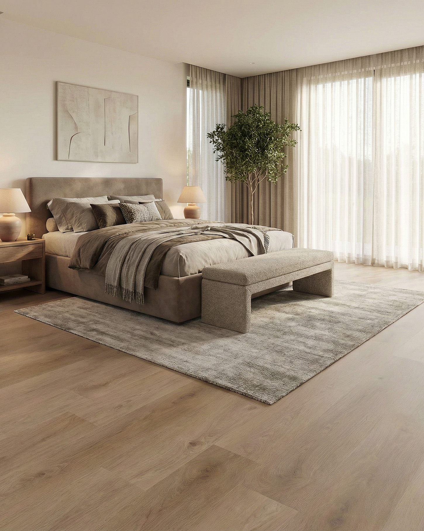 Woondecoratie, Interieurontwerp, Vloerkleed, Verdieping, Bed