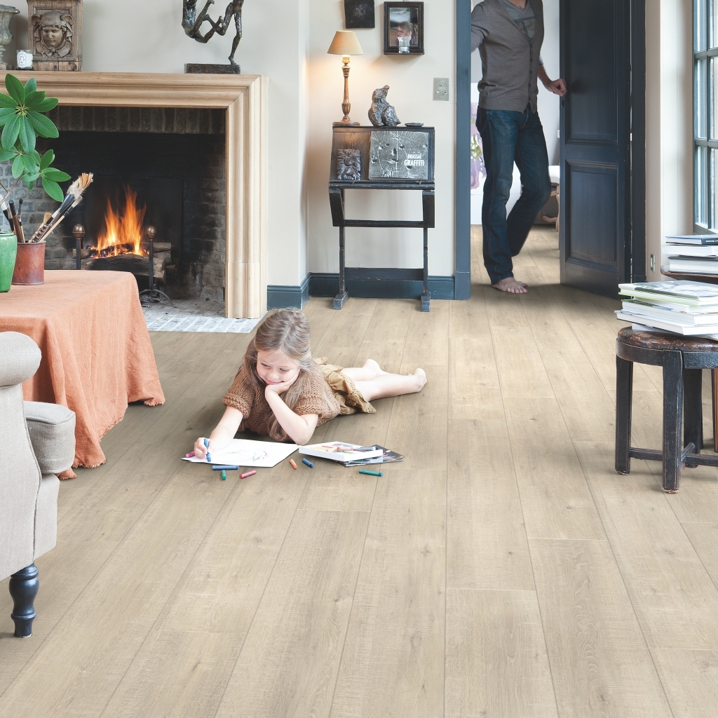 Quick-Step Impressive Ultra IMU1857 Beige Eik Met Zaagsnedes