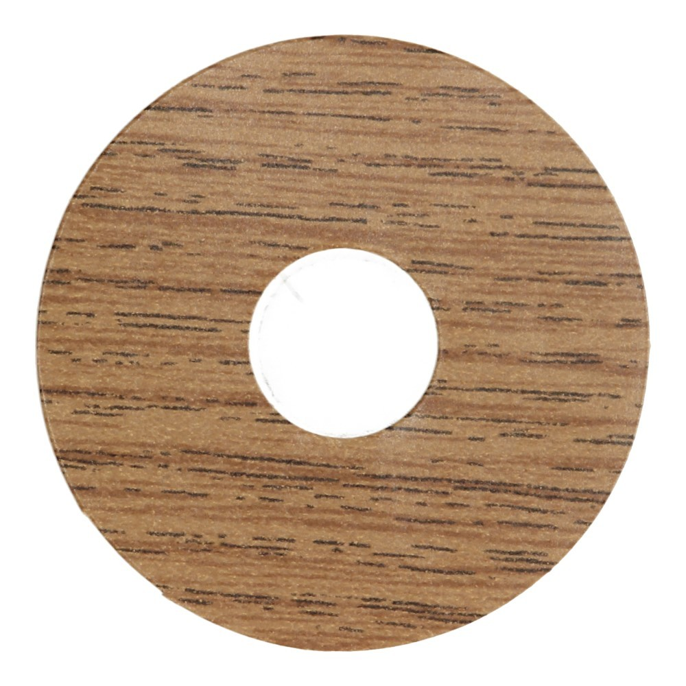 Rozet 17mm Eiken Donker (10 st.) 24011