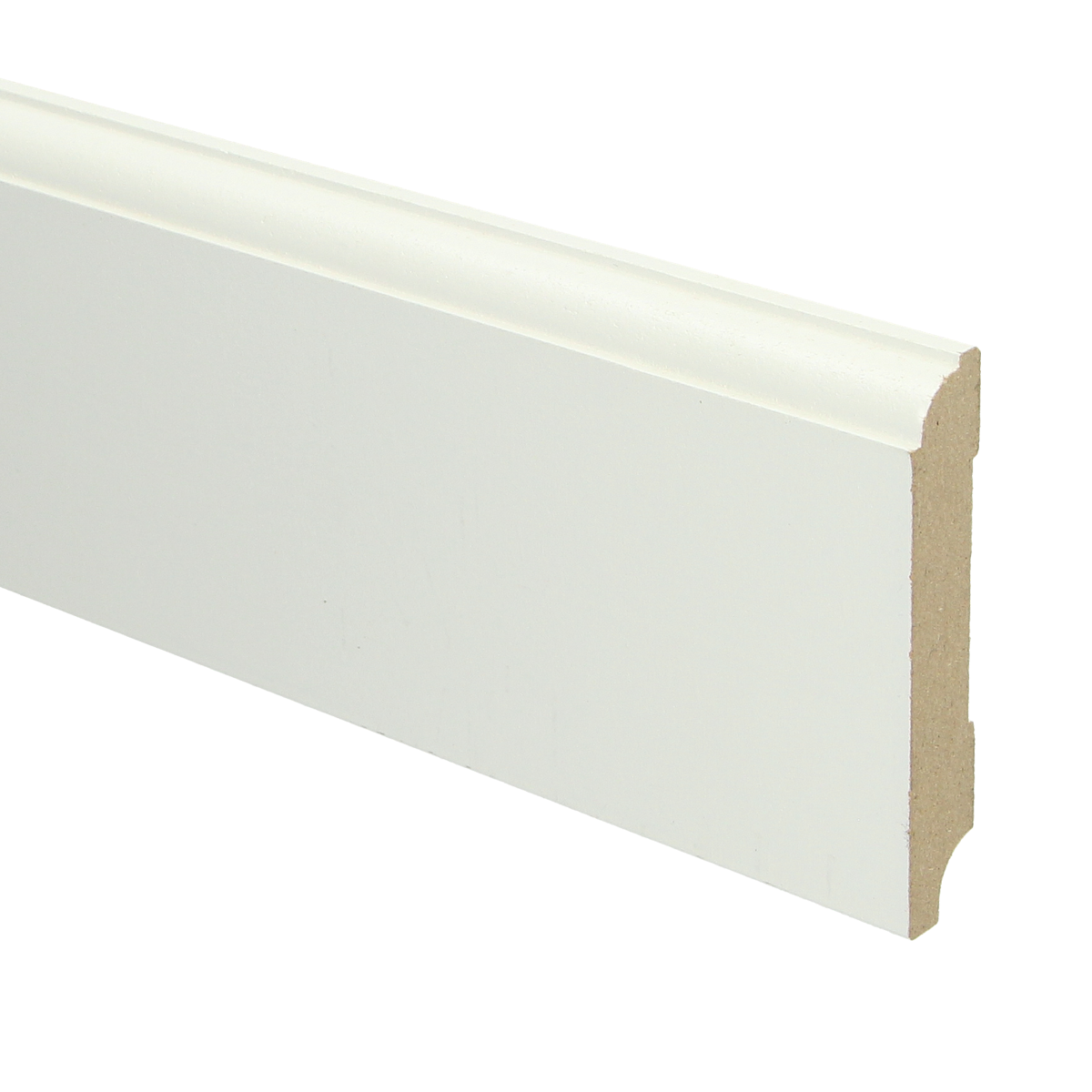 MDF Eigentijdse Plint 90x15 RAL 9010 Zuiver Wit 16017