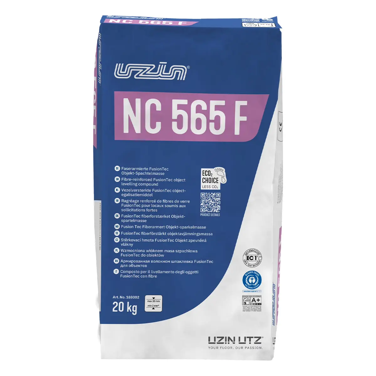 cement, zand, kalkcement, 20 kg, fusiontec