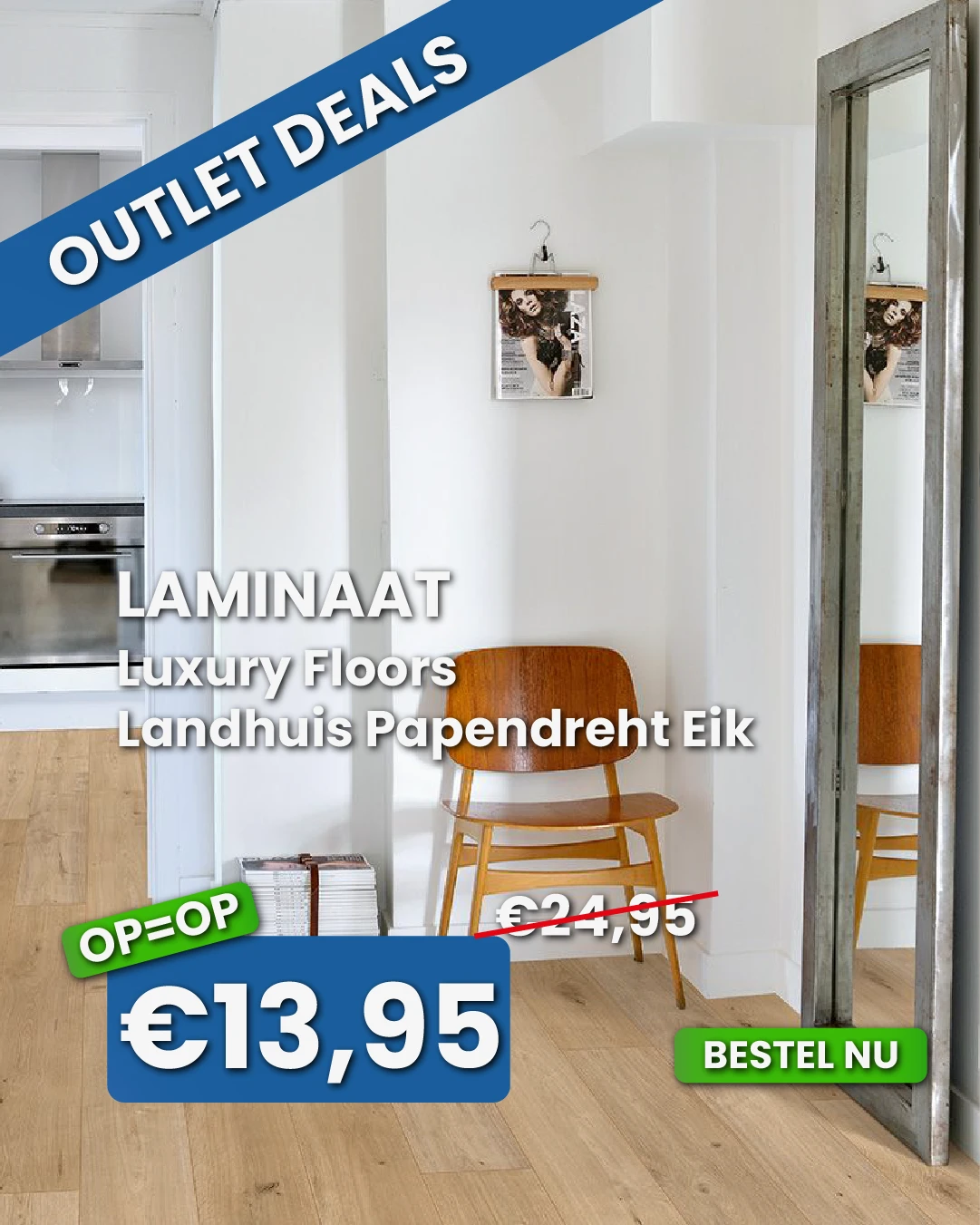 Luxury Floors Landhuis Papendreht Eik Laminaat 8MM00593 Luxury Floors Landhuis Papendreht Eik Laminaat 8MM00593