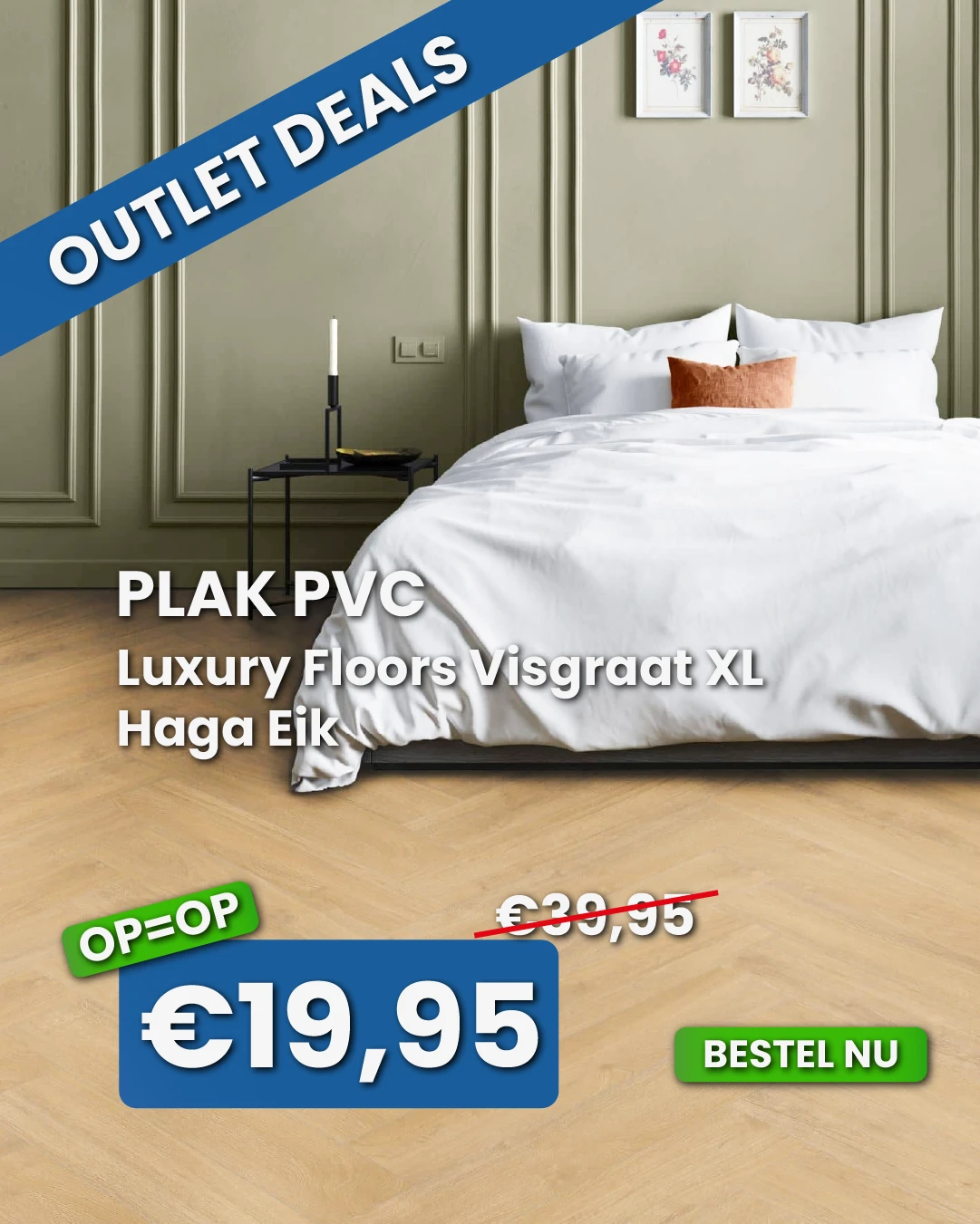 Luxury Floors Visgraat XL Haga Eik