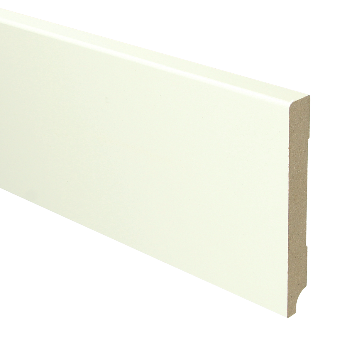 MDF Moderne Plint 120x15 RAL 9010 Zuiver Wit 16033