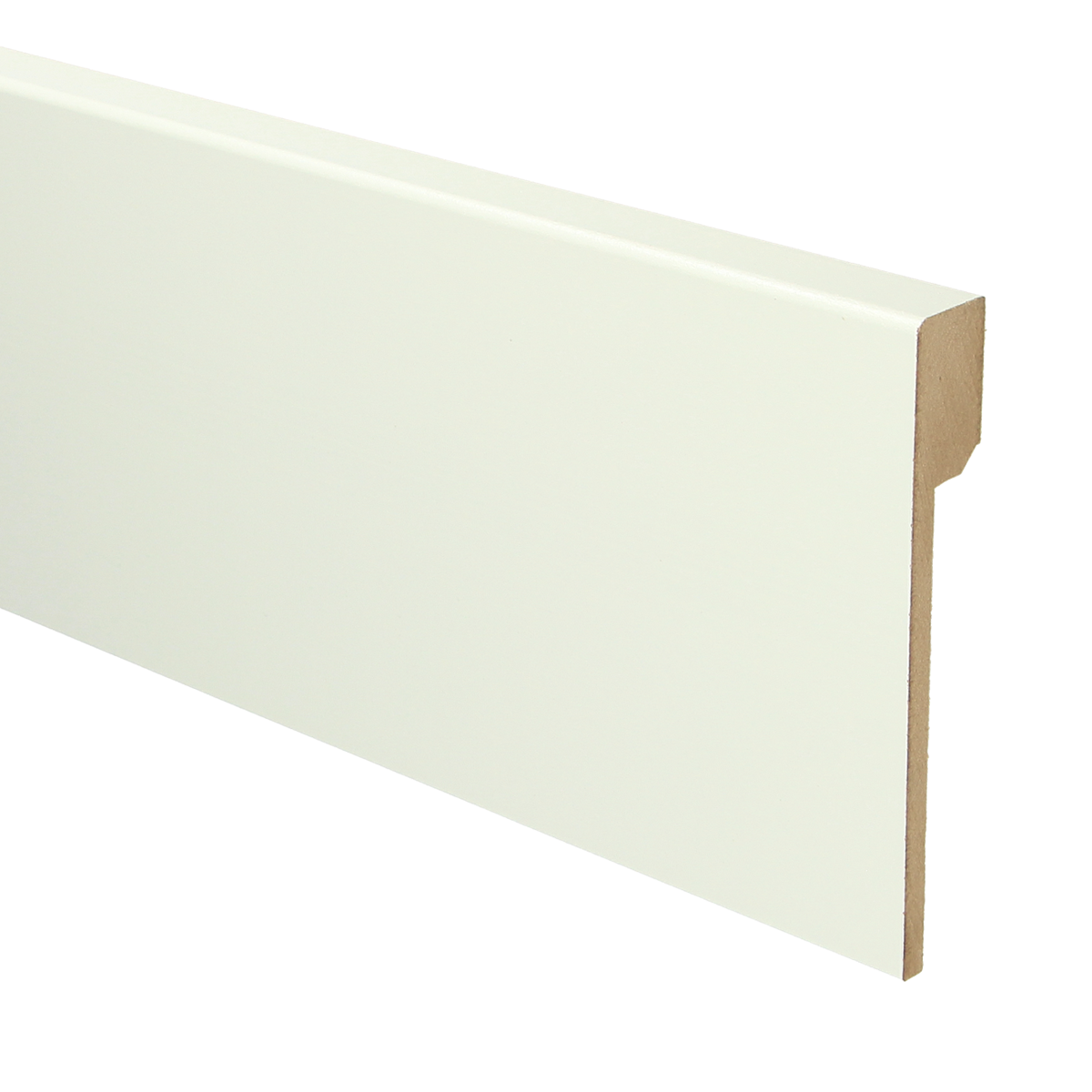 MDF Renovatieplint Modern 120x18 RAL 9010 Zuiver Wit 16021