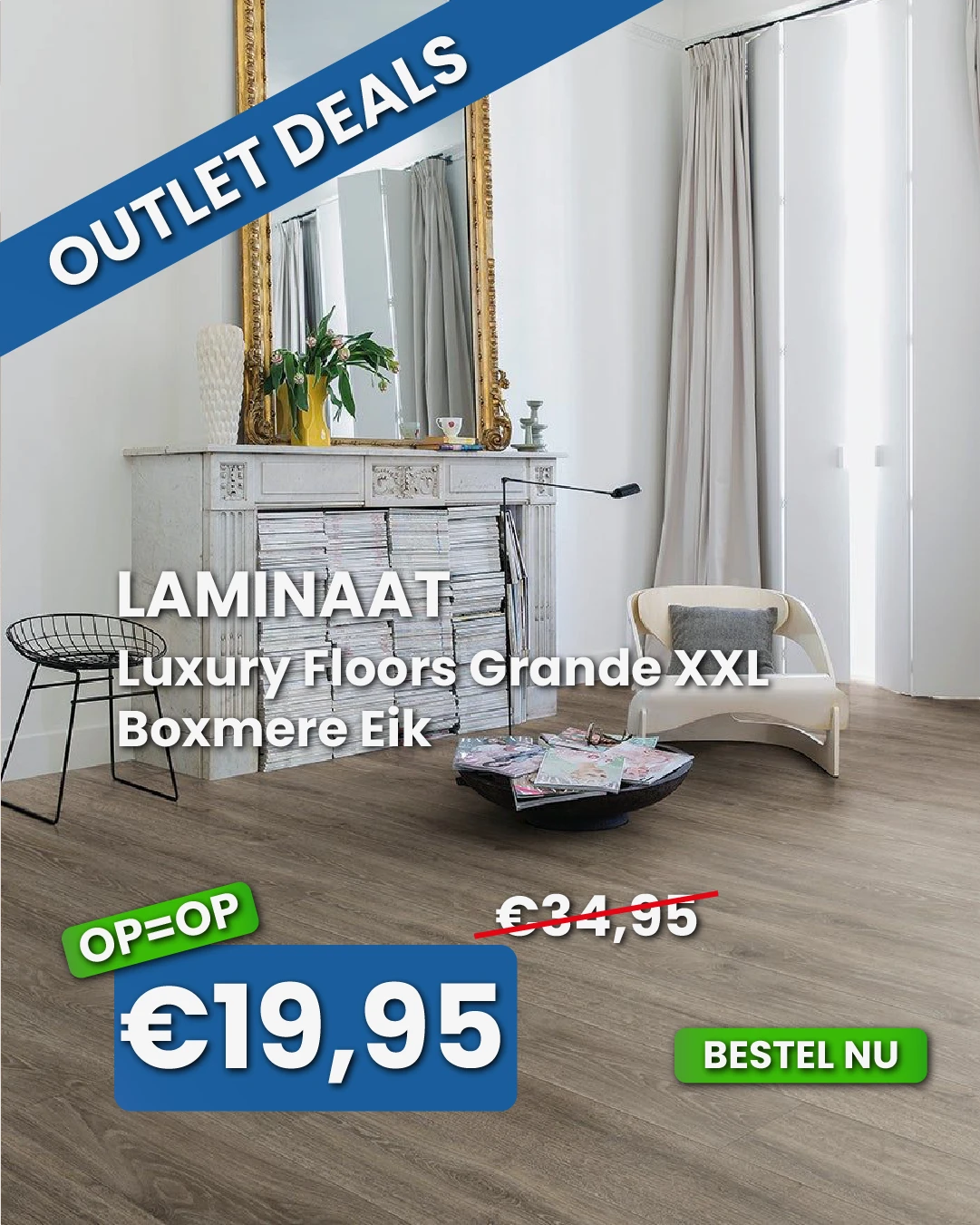 Luxury Floors Grande XXL Boxmere Eik Laminaat L95070AP