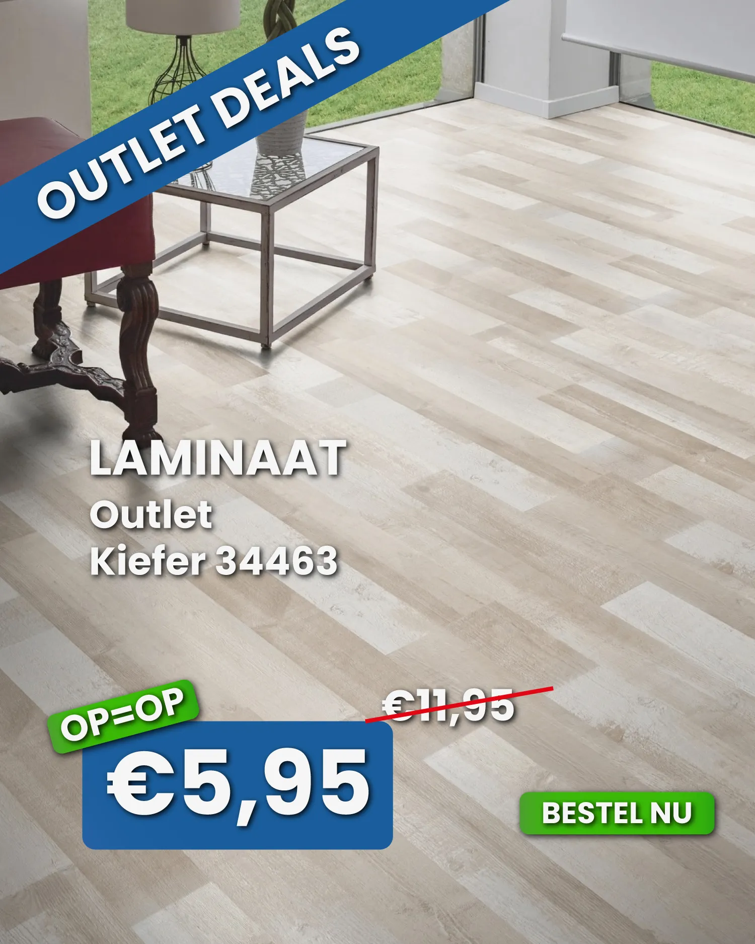 Outlet Laminaat Kiefer 34463