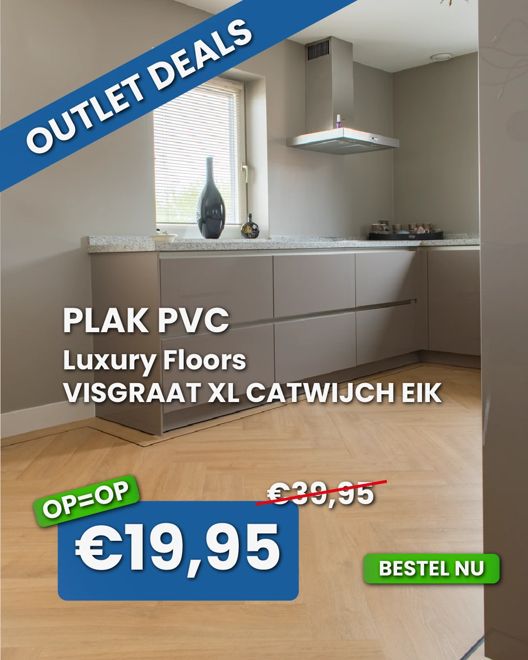 Luxury Floors Visgraat XL Catwijch Eik