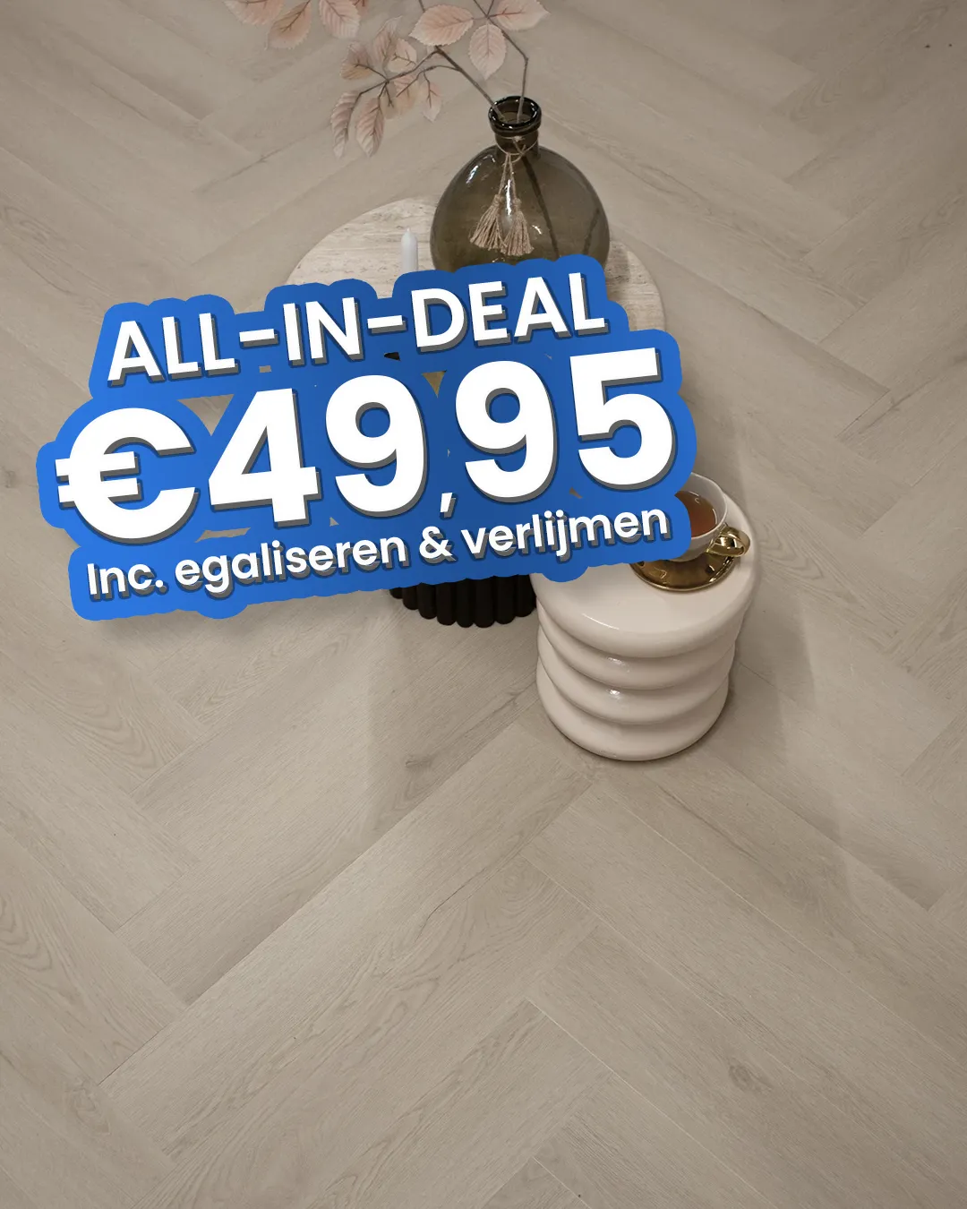 Luxury Floors Visgraat XL Modern Beige Eiken 2100
