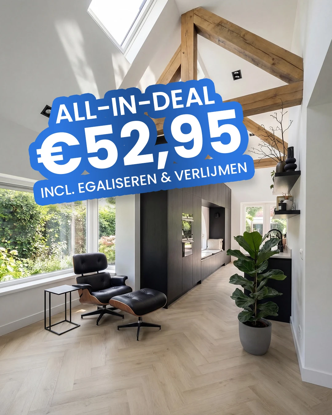 Luxury Floors Visgraat XL Modern Licht Eiken Gerookt 2102