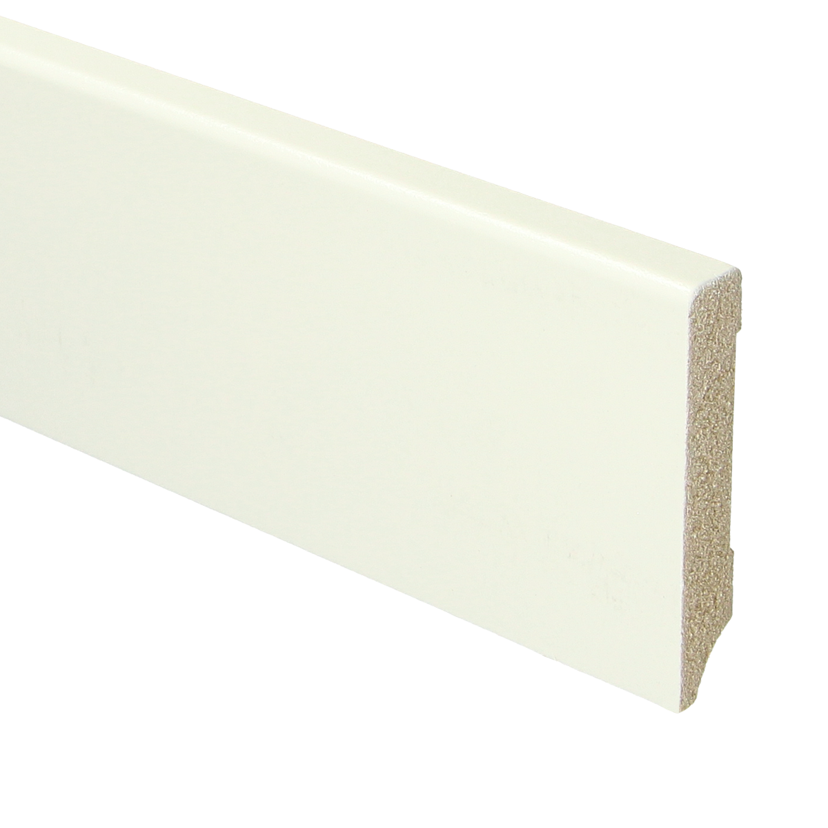 MDF Moderne Plint 70x12 RAL 9010 Zuiver Wit 16030