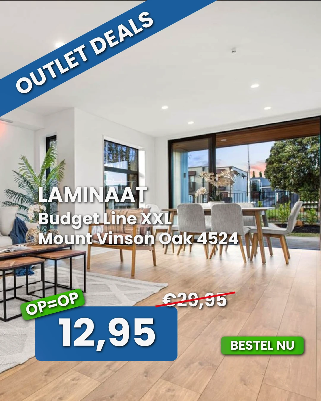 Budget Line Laminaat XXL Mount Vinson Oak 4524