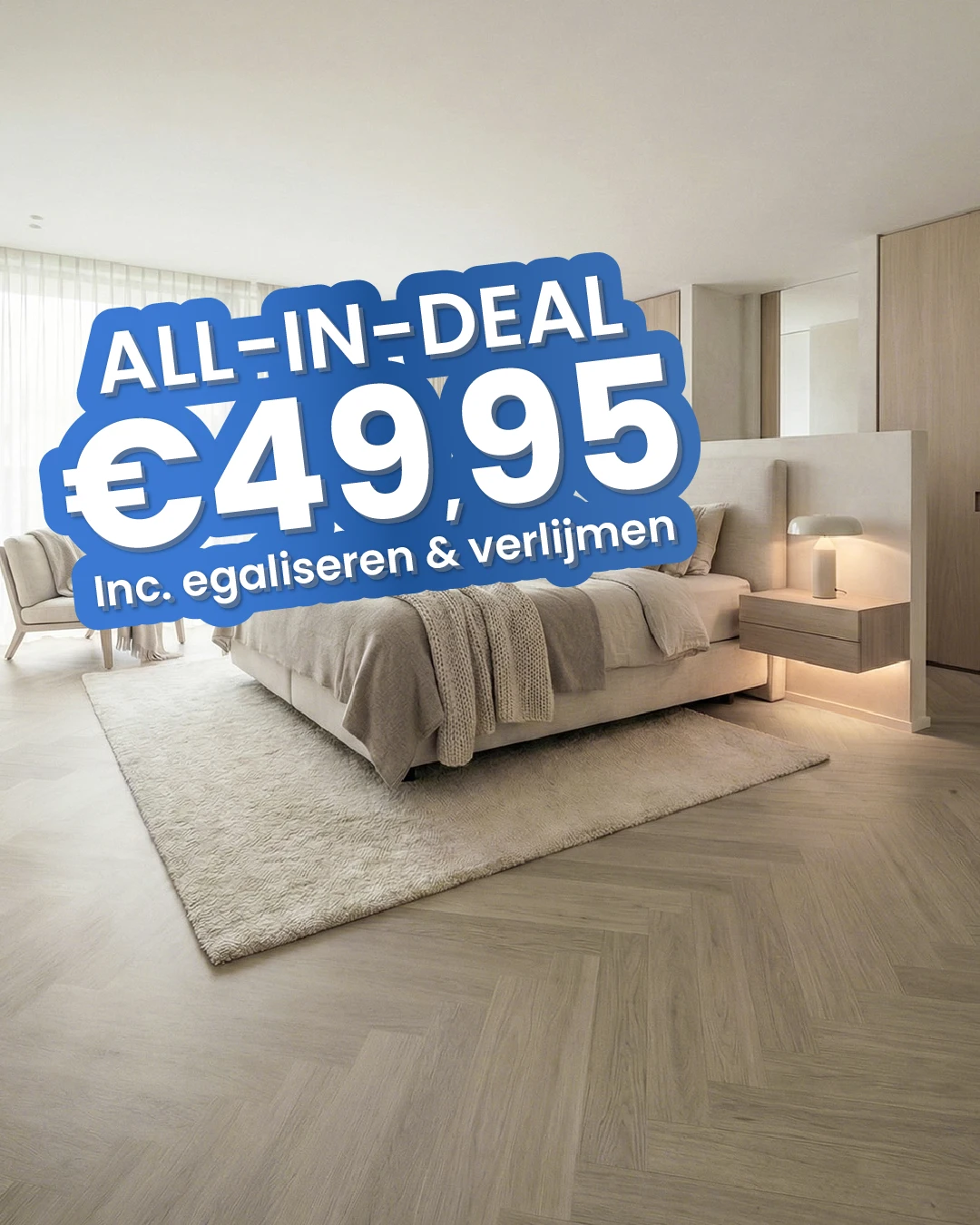 Luxury Floors Visgraat XL Bunbury Oak 4162HE Plak PVC