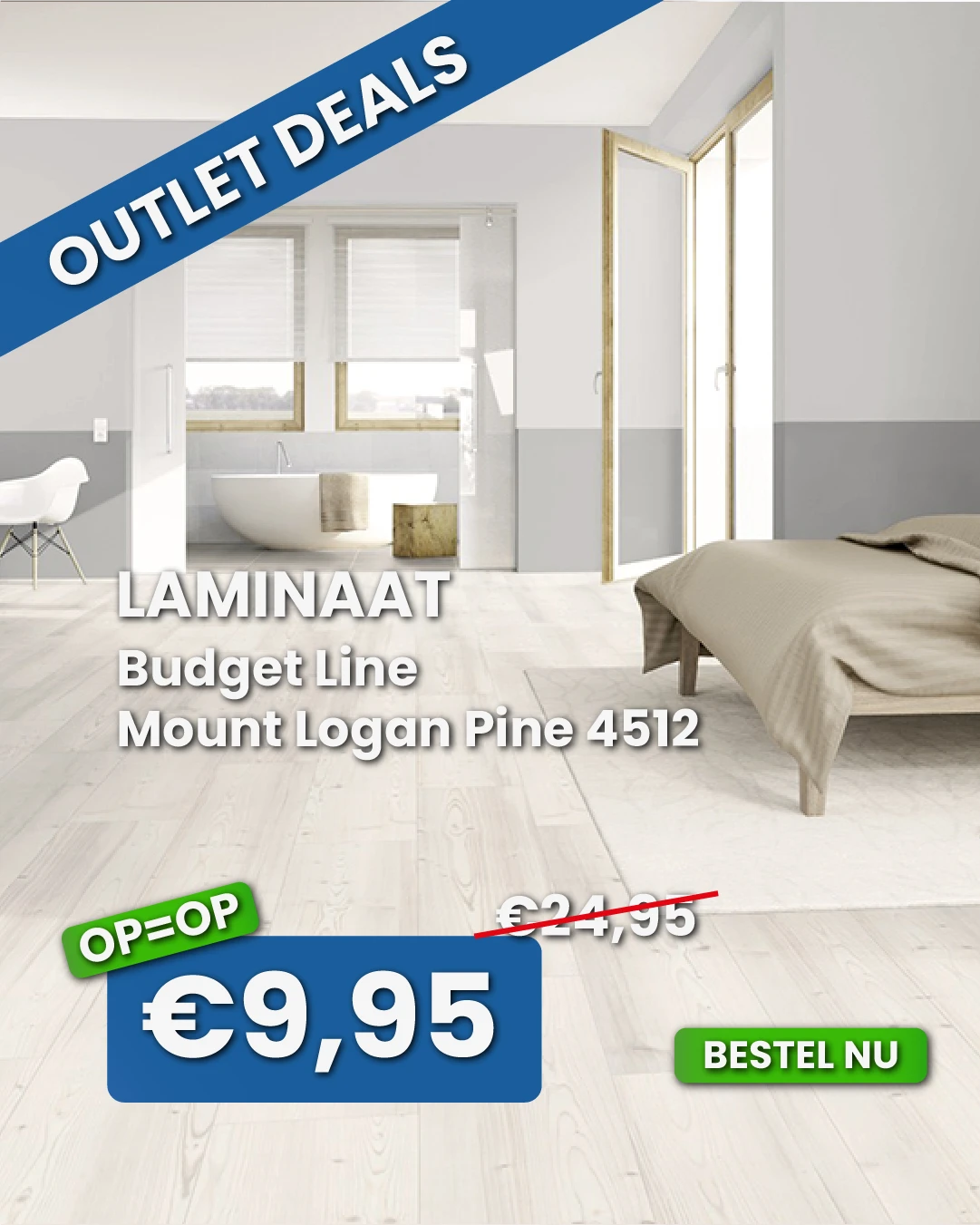 Budget Line Laminaat Mount Logan Pine 4512