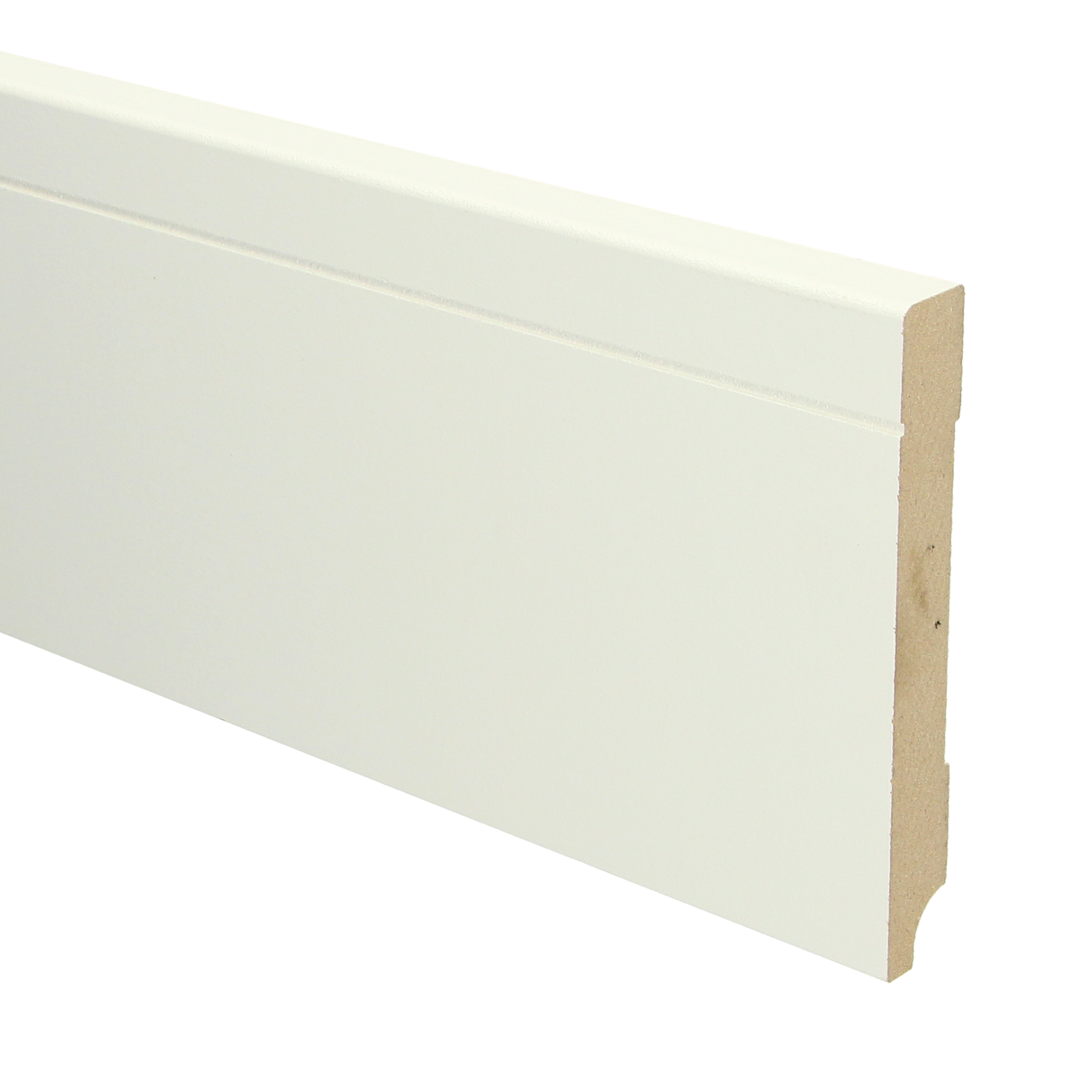 MDF Tijdloze Plint 120x15 RAL 9010 Zuiver Wit 16094