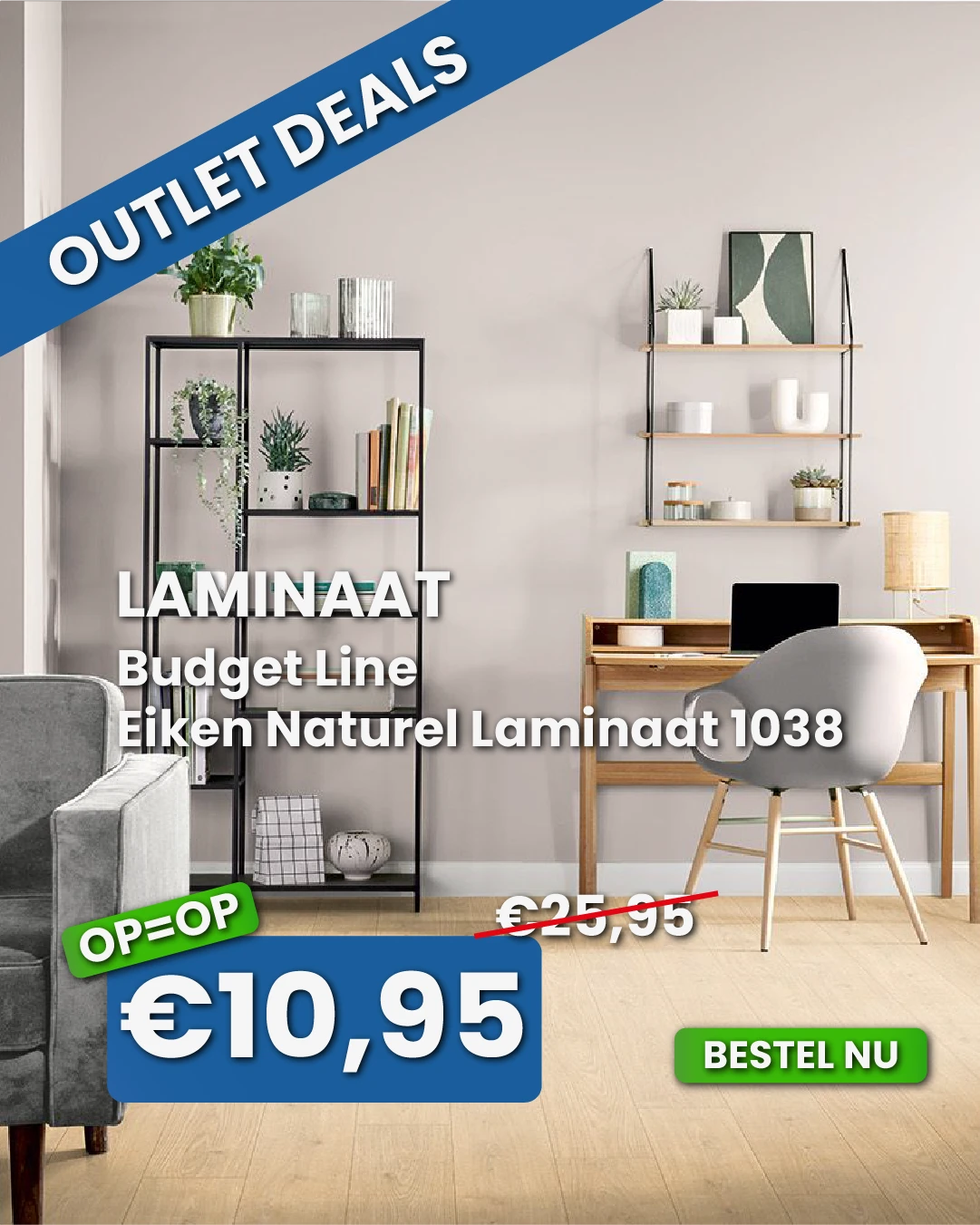 Budget Line Eiken Naturel Laminaat 1038