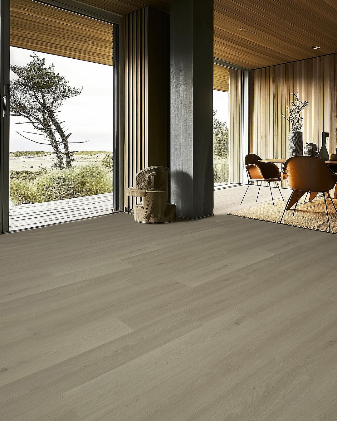 vloer, houtenvloer, laminaat, interieur, ruime