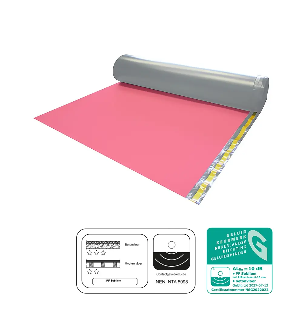 PF Subliem dikte 2mm PO-schuim 10dB