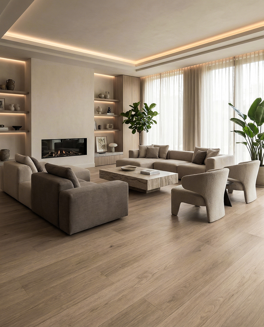 Interieurontwerp, Woonkamer, Verdieping, Woondecoratie, Vloeren