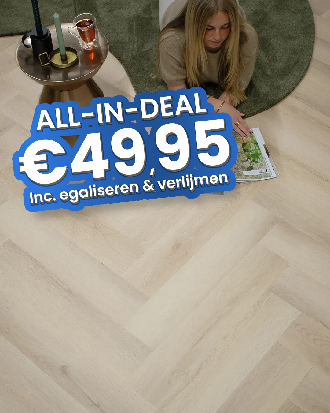 Luxury Floors Visgraat XL Modern Licht Eiken Gerookt 2102