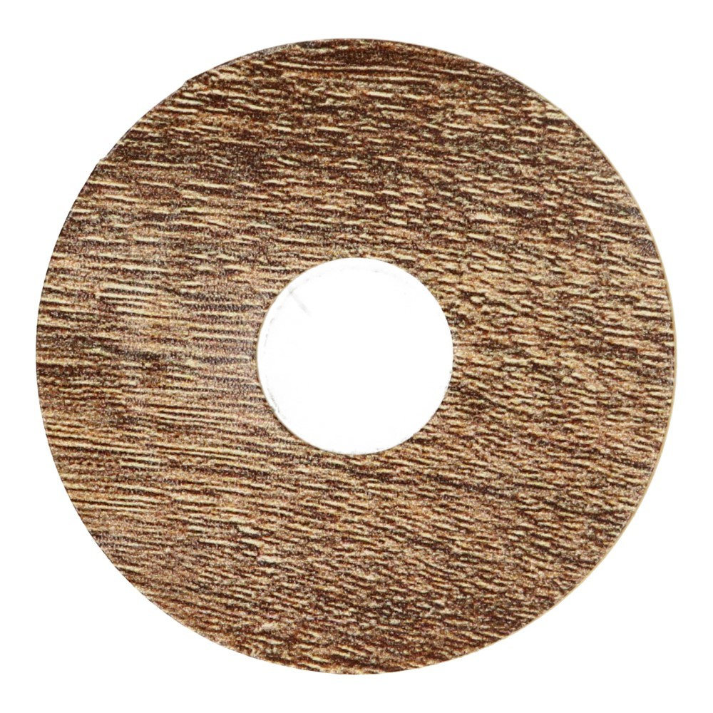 Rozet 17mm Eiken Geborsteld Bruin (10 st.) 24127