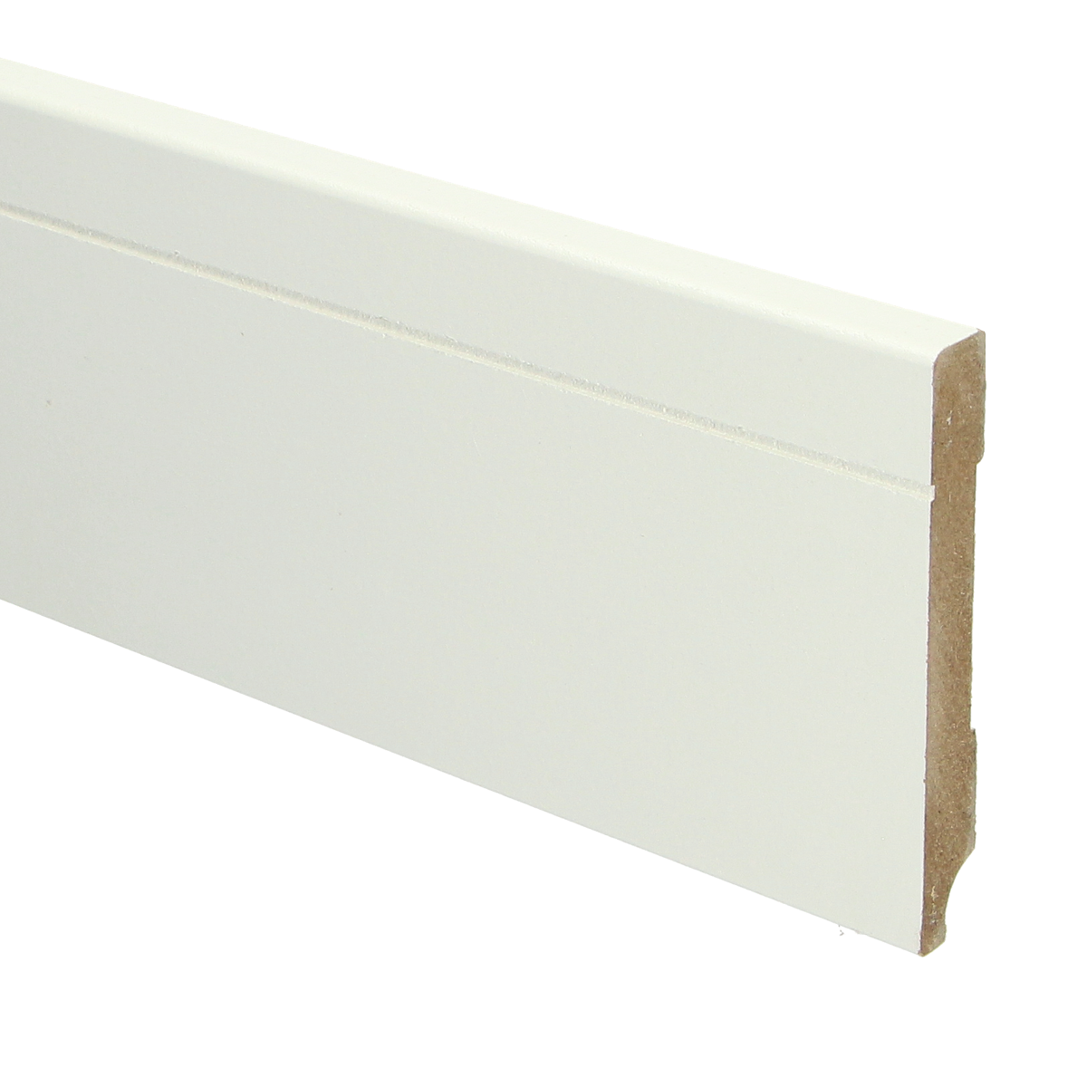 MDF Tijdloze Plint 90x12 RAL 9010 Zuiver Wit 16091