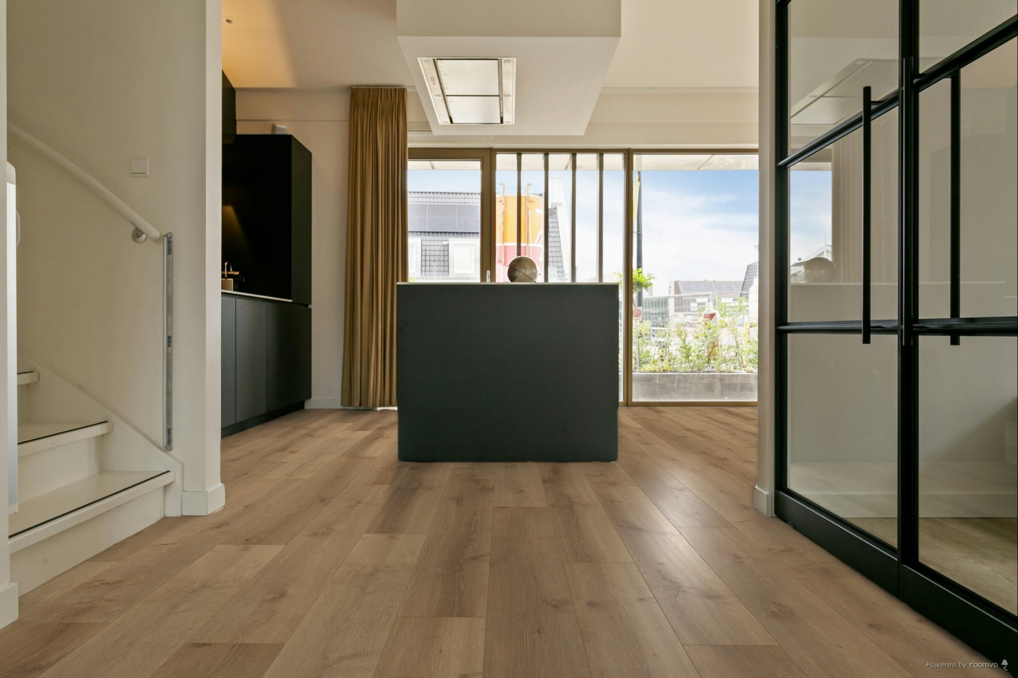 Verdieping, Interieurontwerp, Vloeren, Hout, Deur